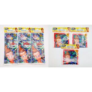 Lot of 6 Nickelodeon Jimmy Neutron Treat Bags (8) & Party Gift Bags (8) Vintage